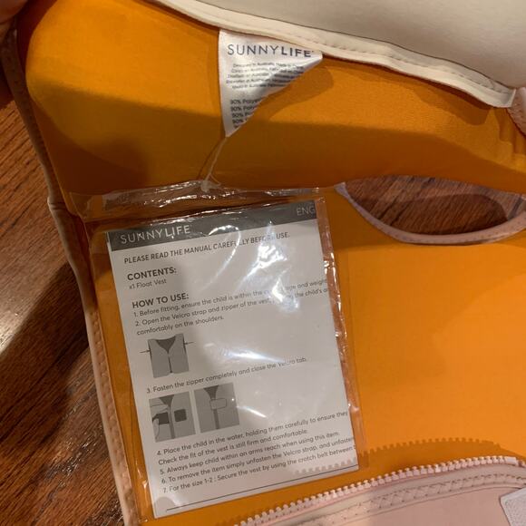 BNWT SunnyLife Kids Swim Vest MSRP $45 | Desert Palms | 2-3 Years - Picture 9 of 9